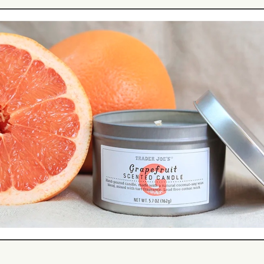 Grapefruit trader Joe’s 5.7 Ounce Candle Brand New
